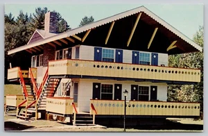 Eustis ME Kern's Inn & Motel 1960s Maine Bigelow Mountain Roadside Postcard - Picture 1 of 3