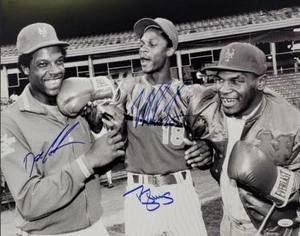 Mike Tyson Doc Gooden Darryl Strawberry Signed Autograph 16x20 B/W Photo Jsa coa - Picture 1 of 5