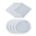 8X Coaster Resin Mold Silicone Cup Mat Mold Diamond Pattern Round Squae Mold