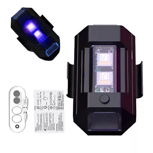 Rechargeable LED Anti-collision Warning Strobe Light for Drone RC Car Motorcycle - Picture 1 of 12