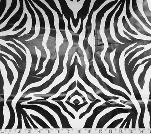 Vintage Zebra Print Brother Sister Design Studio LAMINATED Cotton Fabric 21 x 48 - Picture 1 of 1