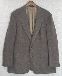 Vintage Crickateer Jacket 48R* Brown Tweed Wool Union Made USA Blazer Sport Coat - Picture 1 of 17