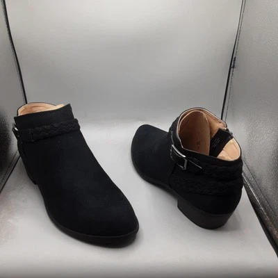 Lifestride Adriana Braided Bootie Women's 9.5M Black Ankle A105 - Image 1 of 4