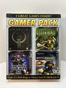 4 GAMER PACK, QUAKE II, Dark Reign 2, Heavy Gear II, Battlezone 2, PC CD-ROM - Picture 1 of 7