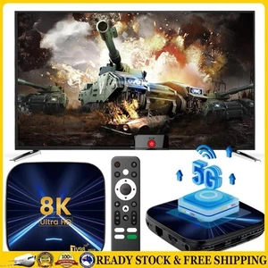 Android 14 TV Box 8K HD Media Player 2.4G/5G Dual WiFi Set Top Box Android Box ~ - Bild 1 von 21