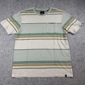 T-shirt prAna Breathe uomo XL a righe color block manica corta tasca cotone - Foto 1 di 11