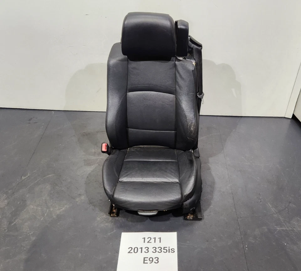 ✅ 07-13 OEM BMW E93 328 335is conversível dianteiro esquerdo assentos esportivos de couro preto * - Imagem 1 de 4