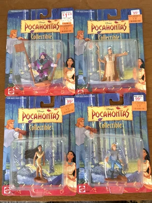 Nuevo de Lote Antiguo 1994 Disney Pocahontas ¡Juego de 4 Figuras Mattel! Pocahontas John Smith ¡Más! Foto 1 de 4