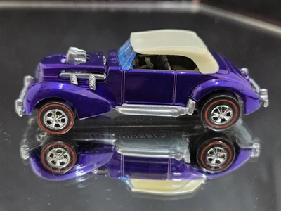 Hot Wheels Redlines Classic Cord RESTAURADO PÚRPURA 1970 Foto 1 de 4