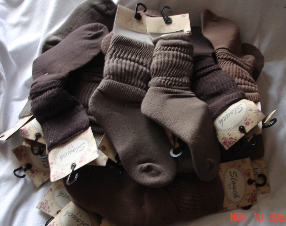 KONVOLUT  22 PAAR BAUMWOLL SOCKEN SLOUCH  C@A GR: 39-42 BRAUNTÖNE NEU OVP - Bild 1 von 4