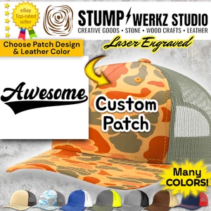 Custom Trucker Hat Baseball Cap Personalized Richardson Novelty Gift AWESOME - Imagen 1 de 23