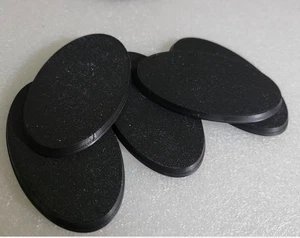 Menge 5 - 75mm x 42mm Oval Bases für Warhammer 40k & AoS Games Workshop GW - Bild 1 von 1