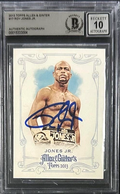 Roy Jones Jr. Signed Autographed 2013 Topps Allen & Ginter Card 17 BAS Auto 10 - Image 1 of 2