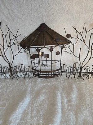 Винтажная концертная эстрада серия музыка на открытом воздухе медь латунь настенное искусство джер стиль MCM - Изображение 1 из 3