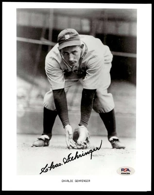Charlie Gehringer 8 x 10 Photo Signed Auto PSA/DNA Authenticated Detro ID:426844 - Image 1 of 2