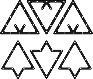 6-Pack Pool Ball Rack Set Magic Rack Sheet Billiards Ball Holder -Triangle Rack - Picture 1 of 12