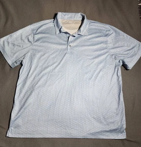 Etonic Shirt Herren XL Hellblau Geometrisch All Over Print Performance Golf Polo - Bild 1 von 13