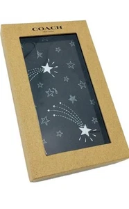 NWT NIB Coach iPhone X Rigid Plastic Case Shooting Star Black Sparkles - Picture 1 of 3