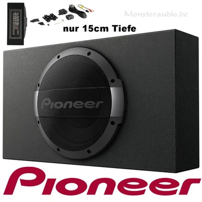 Pioneer TS-WX1010LA 1200 Watt aktiv Subwoofer 25cm Auto Aktivsub flach - Bild 1 von 4