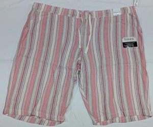 Dash Women's Pink Stripes Shorts Size 3X New - Picture 1 of 7