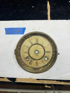 (G278) ANTIKES NEW HAVEN 5,5" ZIFFERBLATT, LÜNETTE & GLAS - Bild 1 von 6