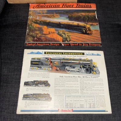 Catálogo de trenes American Flyer 1932 vintage - cubierta separada, falta la cubierta trasera Foto 1 de 4