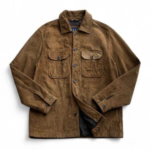 02's OLD GAP Suede Jacket Brown M - Picture 1 of 10