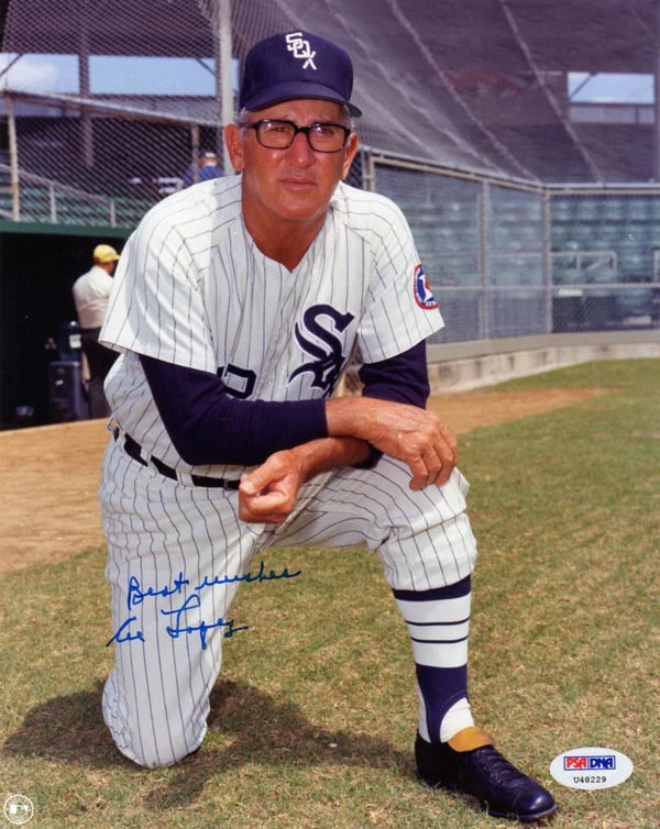 AL LOPEZ SIGNED AUTOGRAPHED 8x10 PHOTO CHICAGO WHITE SOX PSA/DNA - Image 1 of 2