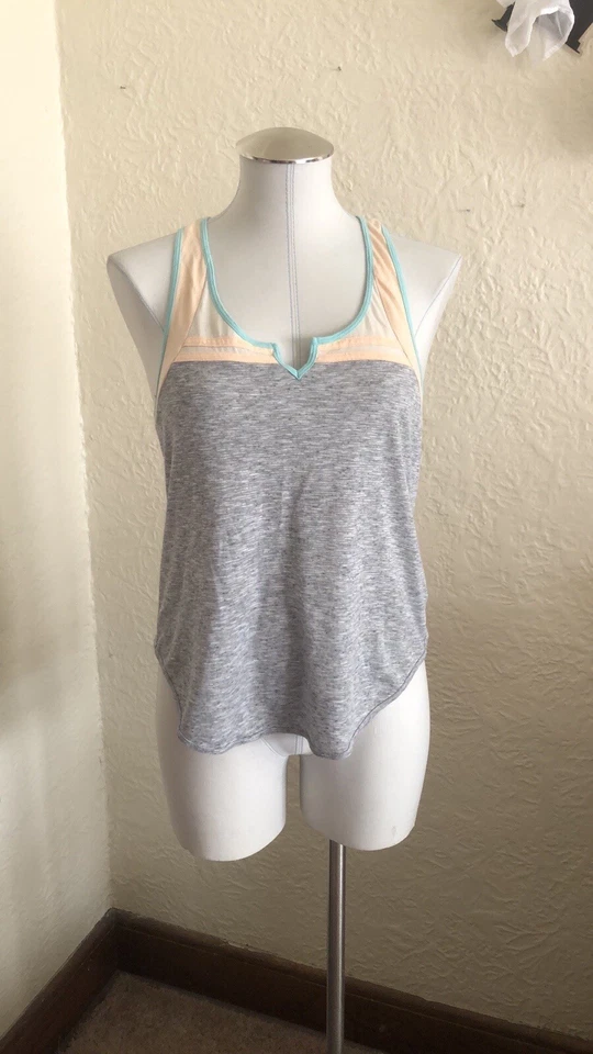 Urban Outfitters BDG Color Block Light Blue Retro Stripe Tank Top Small - Image 1 of 4
