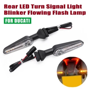 For Ducati Monster 937 950 Rear LED Turn Signal Light Blinker Flowing Flash Lamp - Foto 1 di 24
