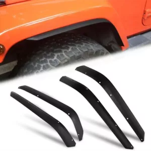 Guardabarros delantero y trasero 4 piezas forro para Jeep Wrangler 2007-2018 JK JKU - Imagen 1 de 7