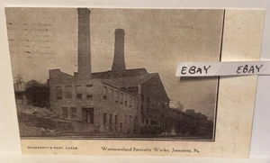 SELTENE JEANNETTE PA. WESTMORELAND GLAS SPEZIALARBEITEN GRAPEVILLE NEUE POSTKARTE - Bild 1 von 2