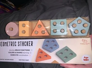 Giocattoli Montessori per Bambini da 1 a 3 Anni Ragazzi Ragazze Neonati, Ordinamento Legno Impilabile - Foto 1 di 10