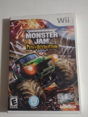 Monster Jam Path of Destruction Nintendo Wii Complete Manual Book & Game Case. - Image 1 of 4