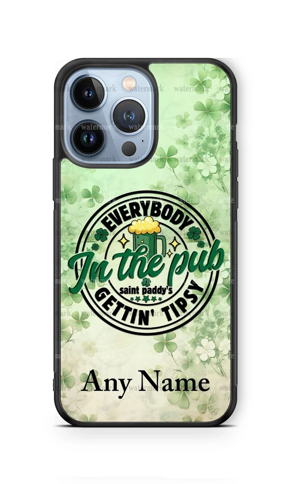 Funda para teléfono Everybody In The Pub Tipsy St Pat Day iPhone Samsung Google Moto 5g Foto 1 de 4