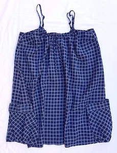 EX CON Riders by Lee Size 10 Top Singlet Tank Blouse Long Blue Grunge 90's Dress - Picture 1 of 4