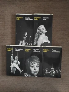 LOTTO FEDERICO FELLINI (CINQUE VOLUMI CON FOTOGRAFIE IN B/N) - Foto 1 di 4
