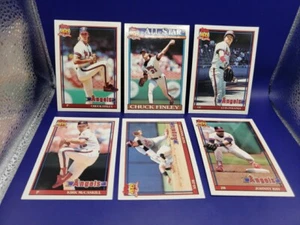 1991 Topps Tiffany Baseball California Angels ~6~ Cards Mint Condition - Picture 1 of 8