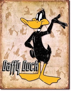 Daffy Duck TIN SIGN retro vintage cartoon metal poster kids game room decor 1852 - Picture 1 of 6
