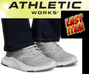 Athletic Works Men's SIZE 10 Core Jogger Sneakers color Light Grey NWT - Picture 1 of 15