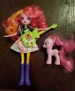 My Little Pony Equestria Girls, Pinkie Pie "Rainbow Rocks" with 3" Pony & Guitar - Picture 1 of 10