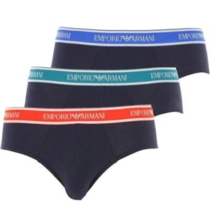 Emporio Armani Slip Uomo Set 3 Slip Elastico Logo 40035 S37 - Foto 1 di 5