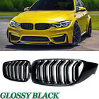 Glossy Black Front Bumper Kidney Grille For Bmw 4 Series F32 F33 F36 F80 14-20