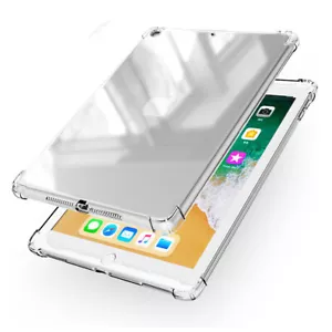 For iPad 10.2" 9th 8th/9.7" 6 5th/Air/Mini 6/Pro 11 Clear Case Soft Rubber Cover - Picture 1 of 21