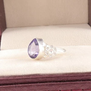 Iolite Gemstone 925 Sterling Silver Ring Handmade Jewelry Ring For Gift - Picture 1 of 2