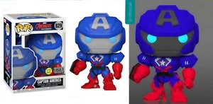 Marvel: Mech Strike Avengers - Captain America GITD Exclusive Funko Bobble-Head - Picture 1 of 7
