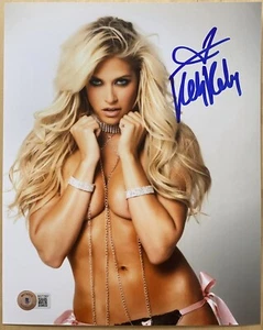 Kelly Kelly Signed 8x10 Photo. WWE. ECW. Barbie Blank. Divas Champ. BAS COA. A29 - Picture 1 of 1