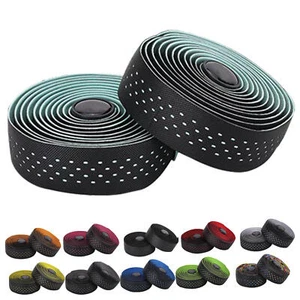 2 Rolls Premium Bike Handlebar Tape Cycling Road Bicycle Handle Grip Wrap Tapes - Picture 1 of 20