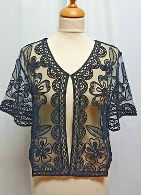 Bolero - Lace Bolero - Black Colour - Sizes 12-14 16-18 20-22 - Image 1 of 4