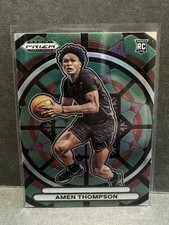 2023 Panini Prizm Draft Picks Amen Thompson Stained Glass SSP #1 Case Hit Rookie